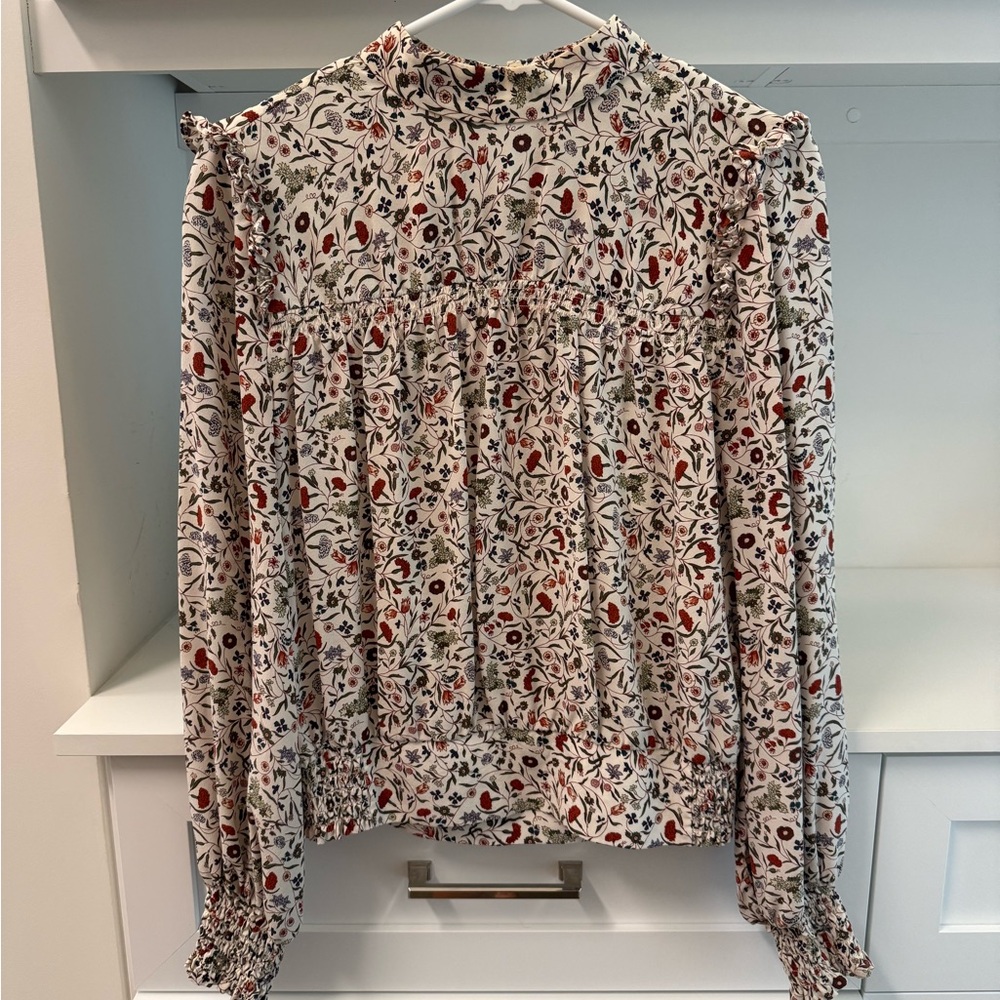 Frame Silk Floral Print Women's Top